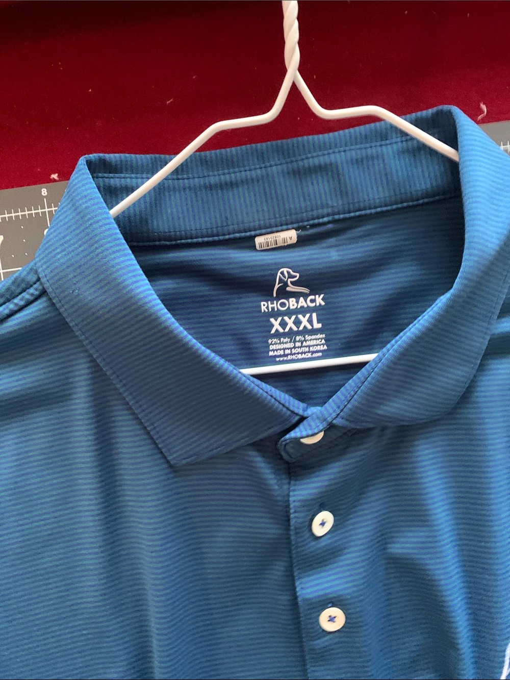 Rhoback Teal Performance Polo